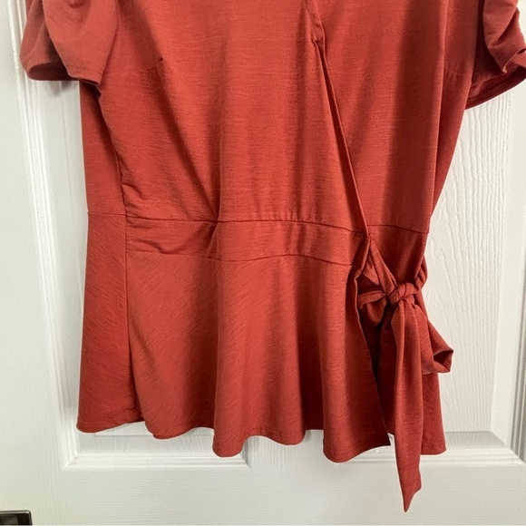 Naïf Dusty red Wrap blouse Size Large - Picture 4 of 7